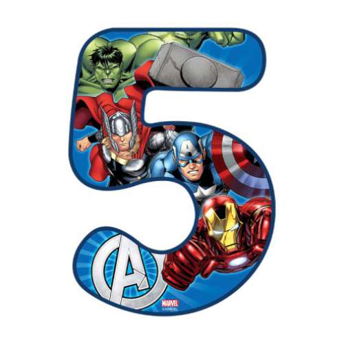 Avengers Number 5 Edible Icing Image - Click Image to Close